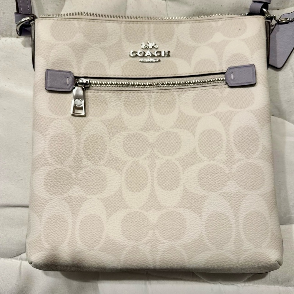 Coach crossbody bag NWOT. Chalk and lilac.